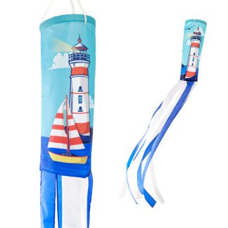 40 Inch Madrona Brands Patriotic Stars & Stripes Fish Windsock Hanging Outdoor Durable Decoration 