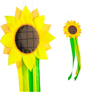 Summer Sunflower Windsock - Outdoor Durable Yard Decoration 42-inches